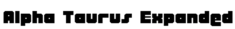 Alpha Taurus Expanded Font Image