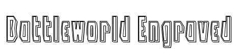 Battleworld Engraved Font Image