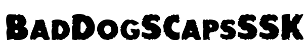 BadDogSCapsSSK Font Image