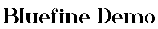 Bluefine Demo