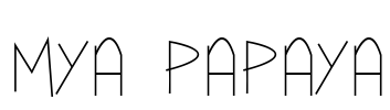 Mya Papaya Font Image