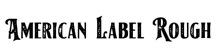 American Label Rough Font Image