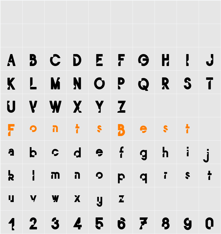 Mordu Character Map