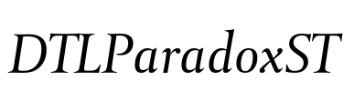 DTLParadoxST Font Image