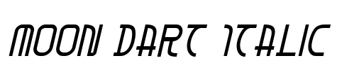 Moon Dart Italic Font Image