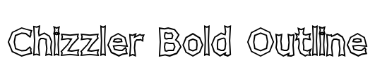 Chizzler Bold Outline Font Image