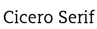Cicero Serif Font Image