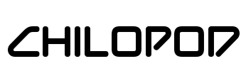 Chilopod Font Image