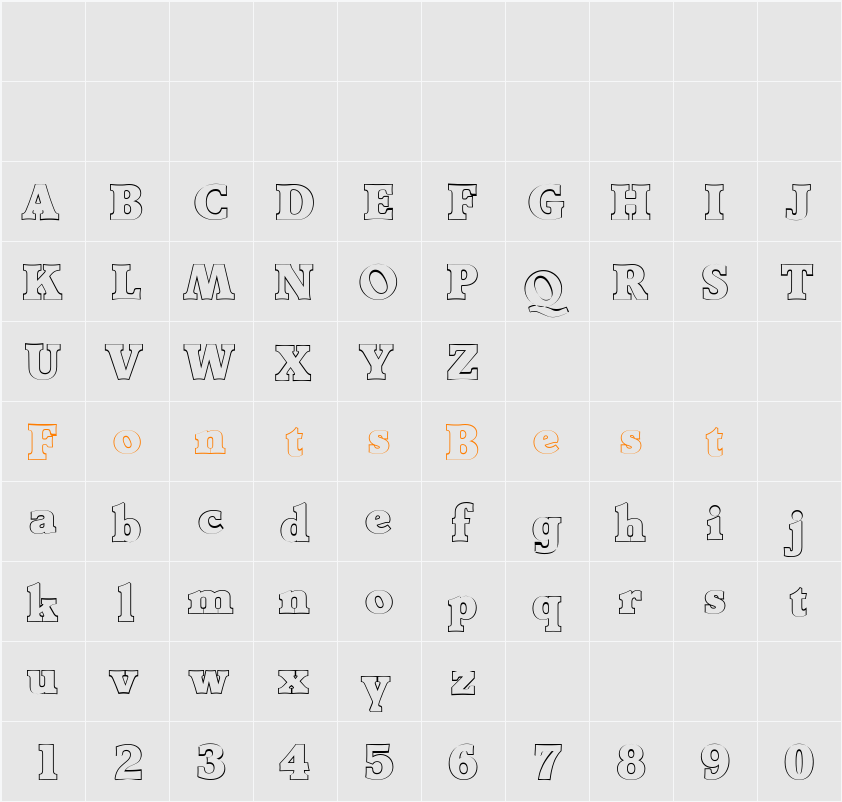 BenjaminBeckerOutline-Heavy Character Map