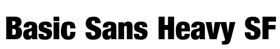Basic Sans Heavy SF