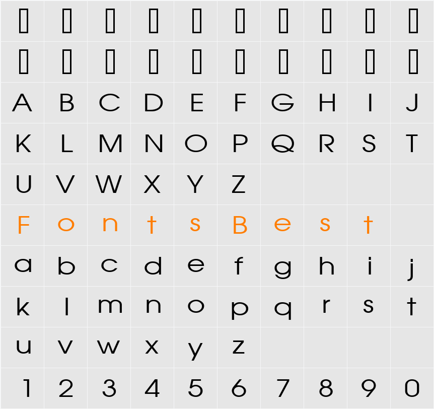 Atilla Wide Character Map
