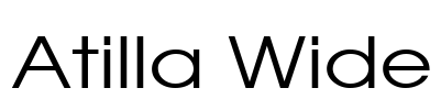 Atilla Wide Font Image
