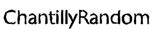 ChantillyRandom Font Image