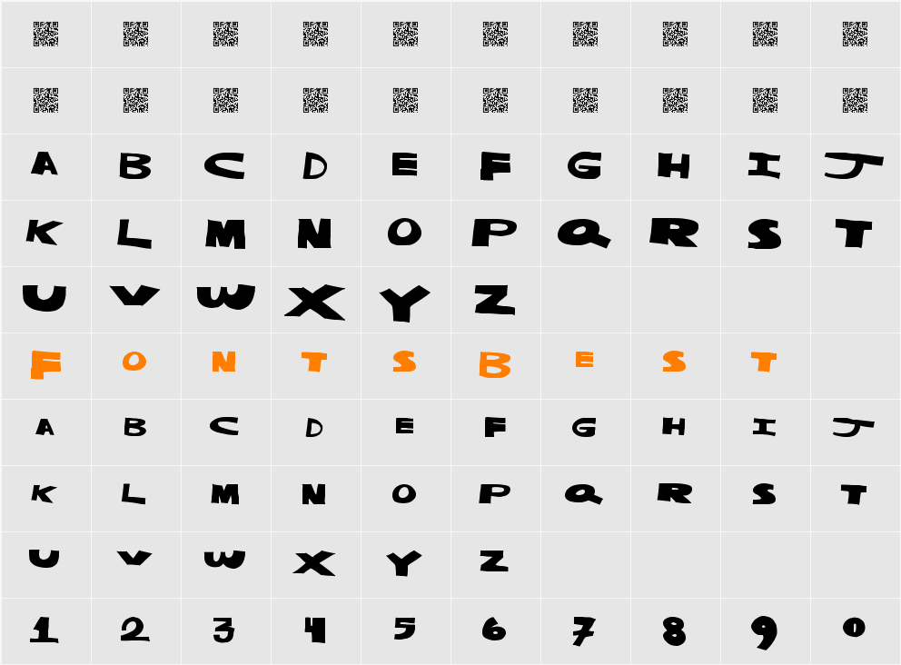MasterStrike Character Map