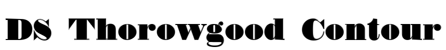 DS Thorowgood Contour Font Image