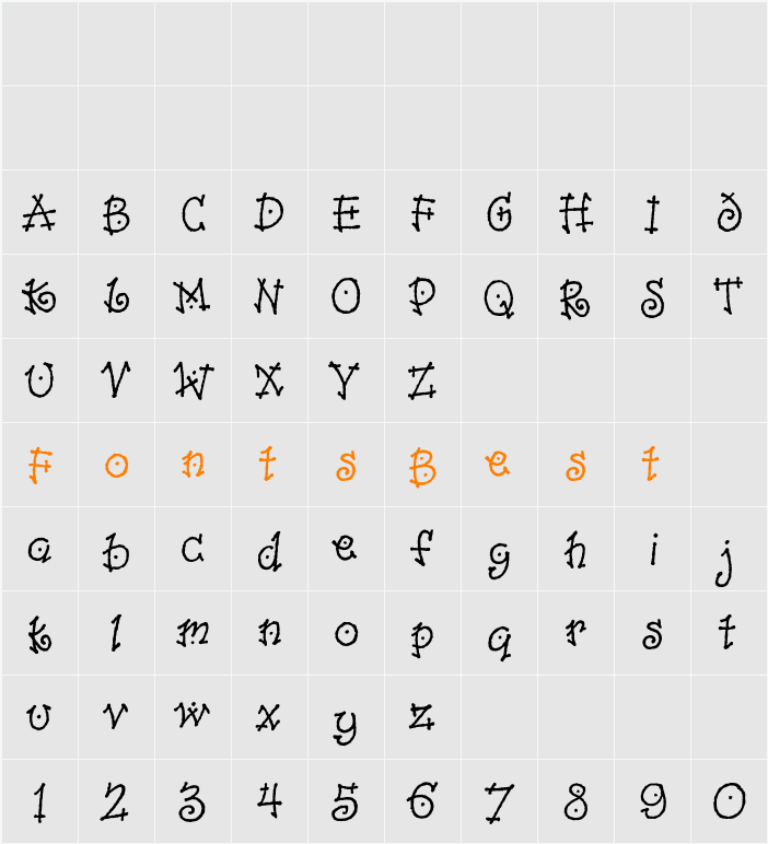 Dancin Plain Character Map