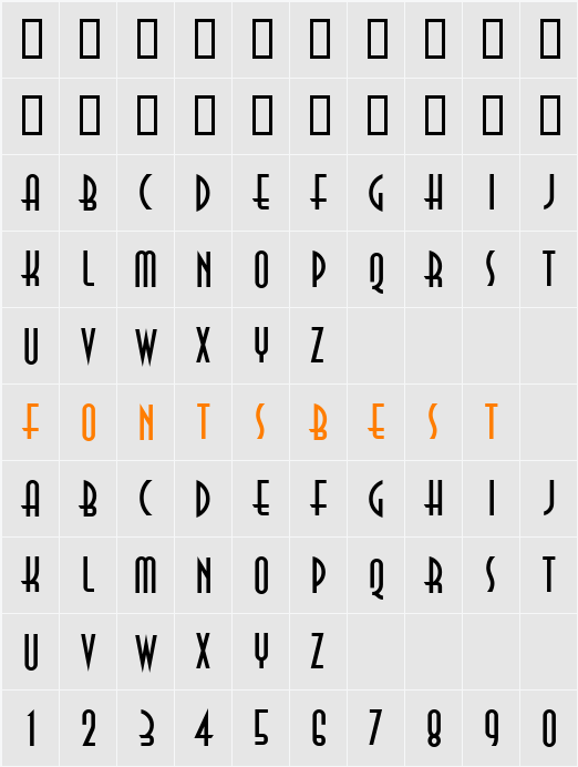 Anna ICG Character Map