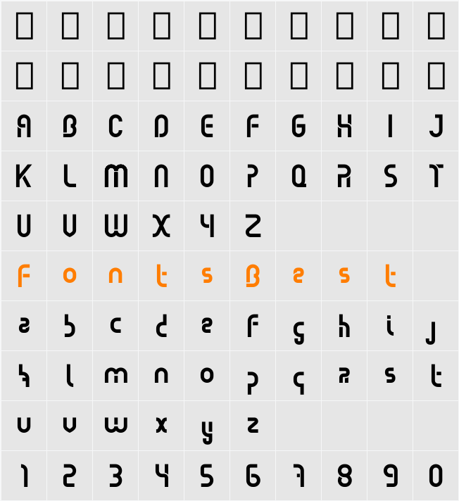 Bebel Character Map