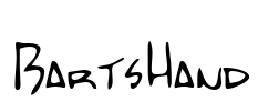 BartsHand Font Image