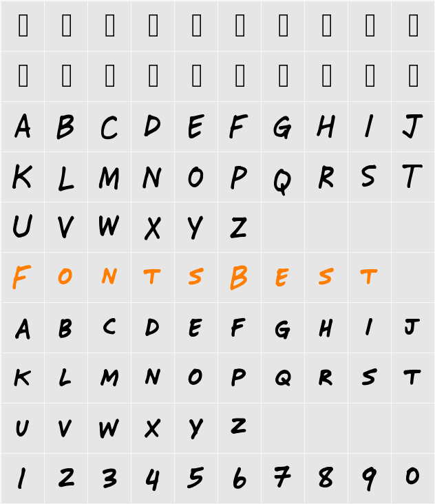 Mr_Marcoozie_MEDIUM Character Map