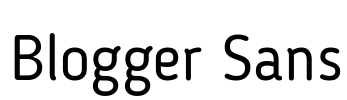 Blogger Sans