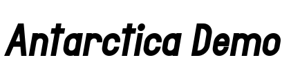 Antarctica Demo Font Image
