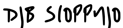 DJB SLOPPYJO Font Image