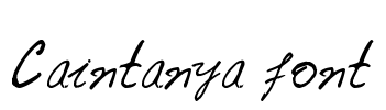 Caintanya font