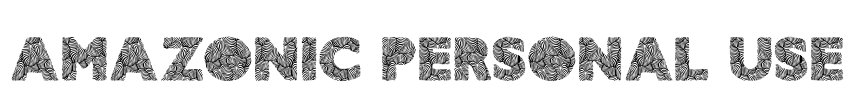 AMAZONIC PERSONAL USE Font Image
