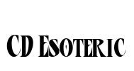 CD Esoteric Font Image