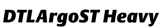 DTLArgoST Heavy Font Image