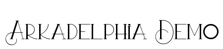 Arkadelphia Demo Font Image