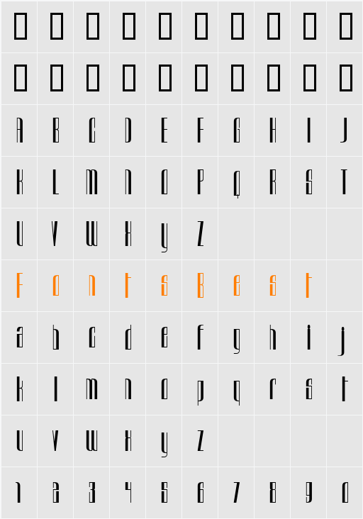 JI-Pacify Character Map