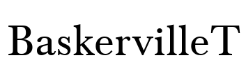 BaskervilleT Font Image