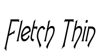 Fletch Thin Font Image