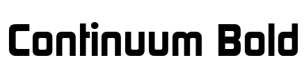 Continuum Bold Font Image