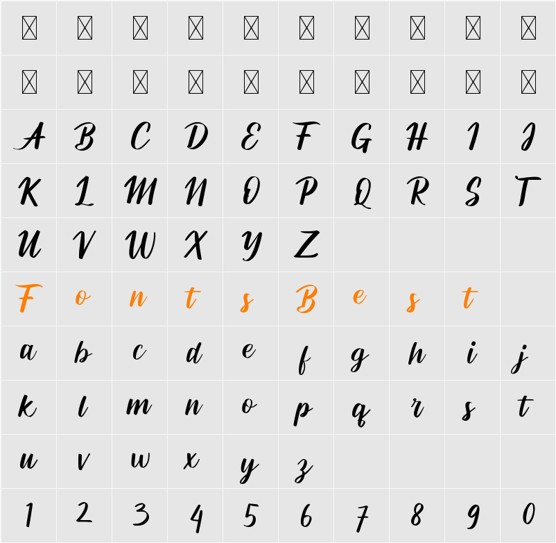 Attemp Character Map