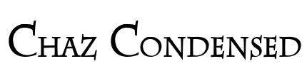 Chaz Condensed Font Image