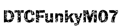 DTCFunkyM07 Font Image