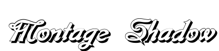 Montage Shadow Font Image