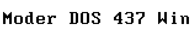 Moder DOS 437 Win Font Image