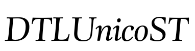DTLUnicoST Font Image