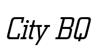 City BQ Font Image