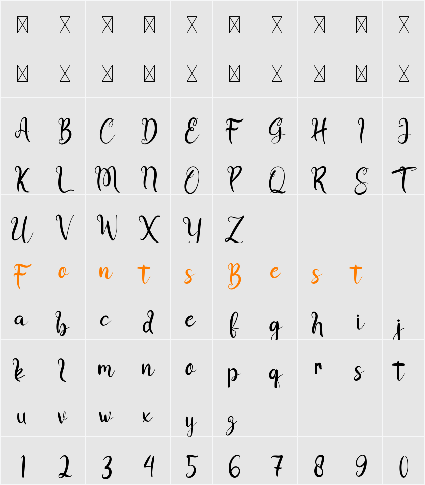 Blife Character Map