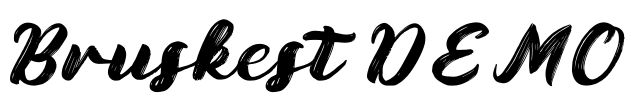 Bruskest DEMO Font Image