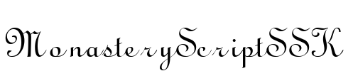 MonasteryScriptSSK Font Image