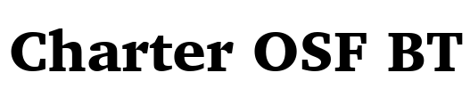 Charter OSF BT Font Image