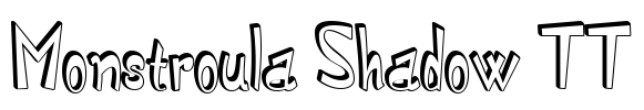Monstroula Shadow TT Font Image