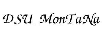DSU_MonTaNa Font Image
