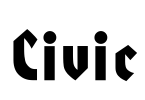 Civic Font Image